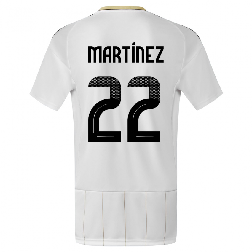 Criança Camisola Costa Rica Carlos Martinez #22 Branco Alternativa 24-26 Camisa Brasil