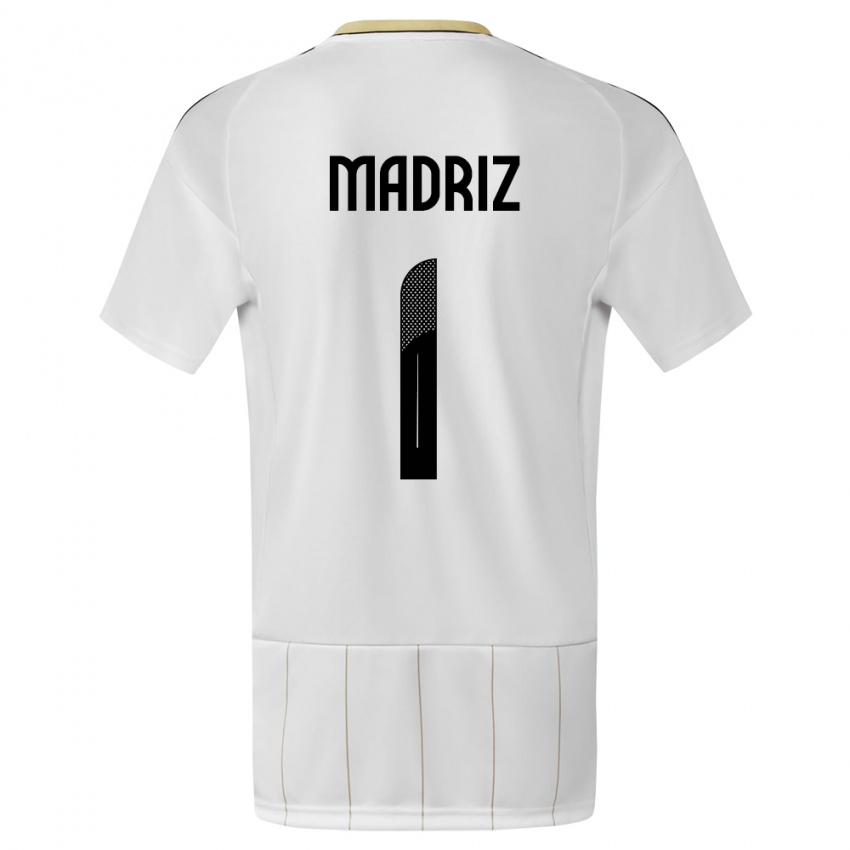 Criança Camisola Costa Rica Abraham Madriz #1 Branco Alternativa 24-26 Camisa Brasil