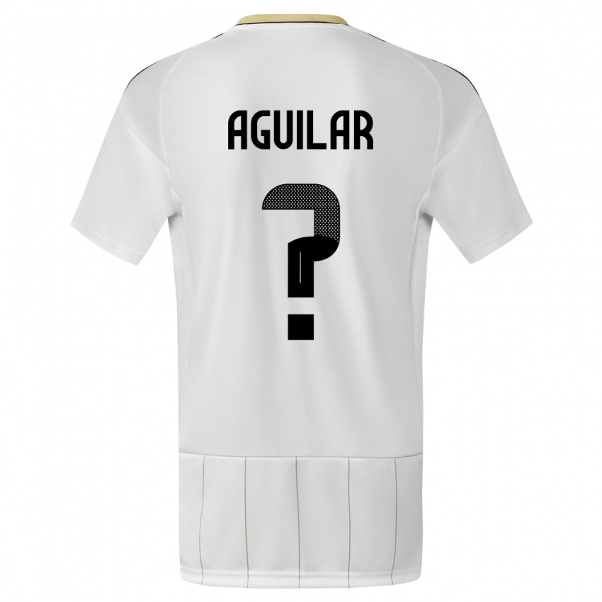 Criança Camisola Costa Rica Deylan Aguilar #0 Branco Alternativa 24-26 Camisa Brasil