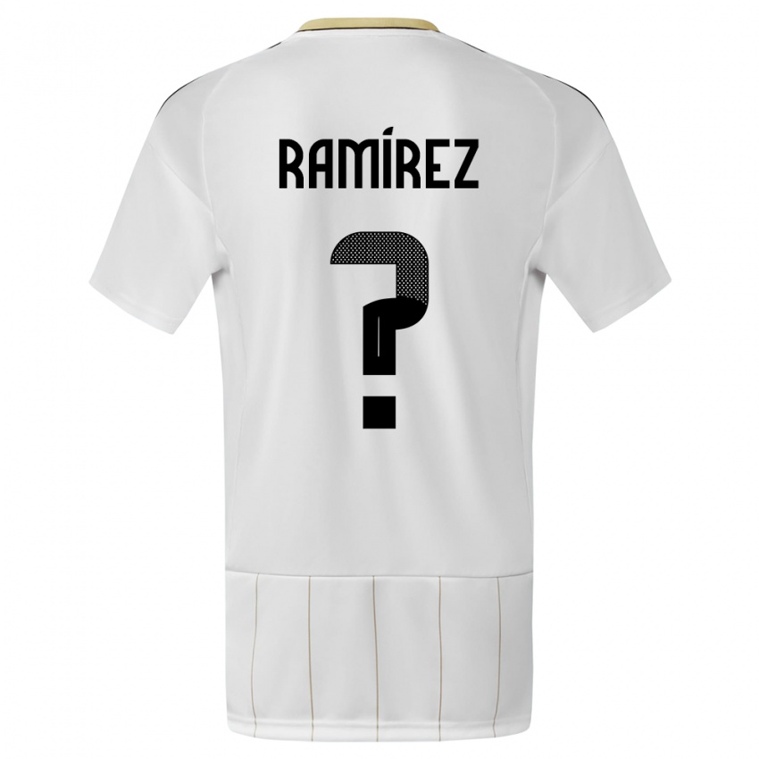 Criança Camisola Costa Rica Walter Ramirez #0 Branco Alternativa 24-26 Camisa Brasil