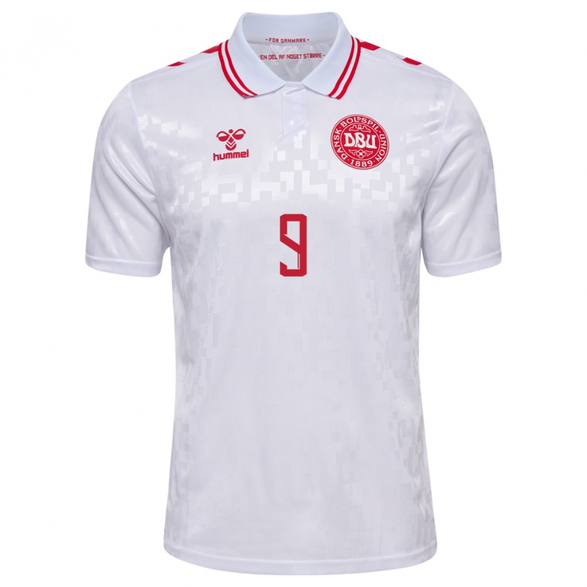 Criança Camisola Dinamarca William Osula #9 Branco Alternativa 24-26 Camisa Brasil