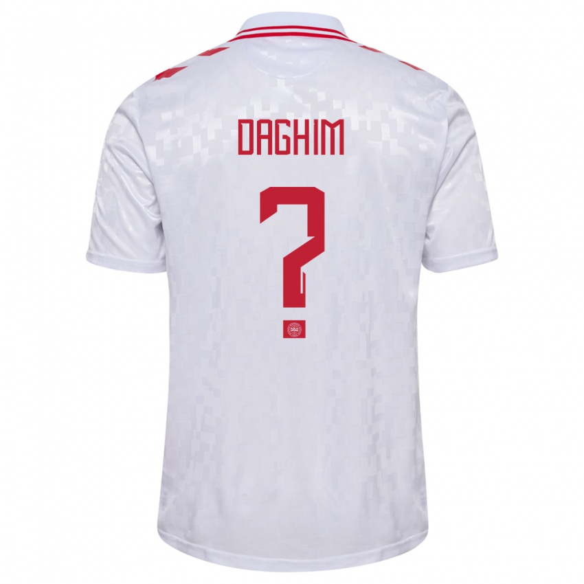 Criança Camisola Dinamarca Adam Daghim #0 Branco Alternativa 24-26 Camisa Brasil