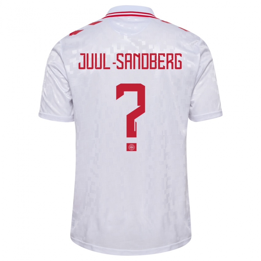 Criança Camisola Dinamarca Nikolaj Juul-Sandberg #0 Branco Alternativa 24-26 Camisa Brasil