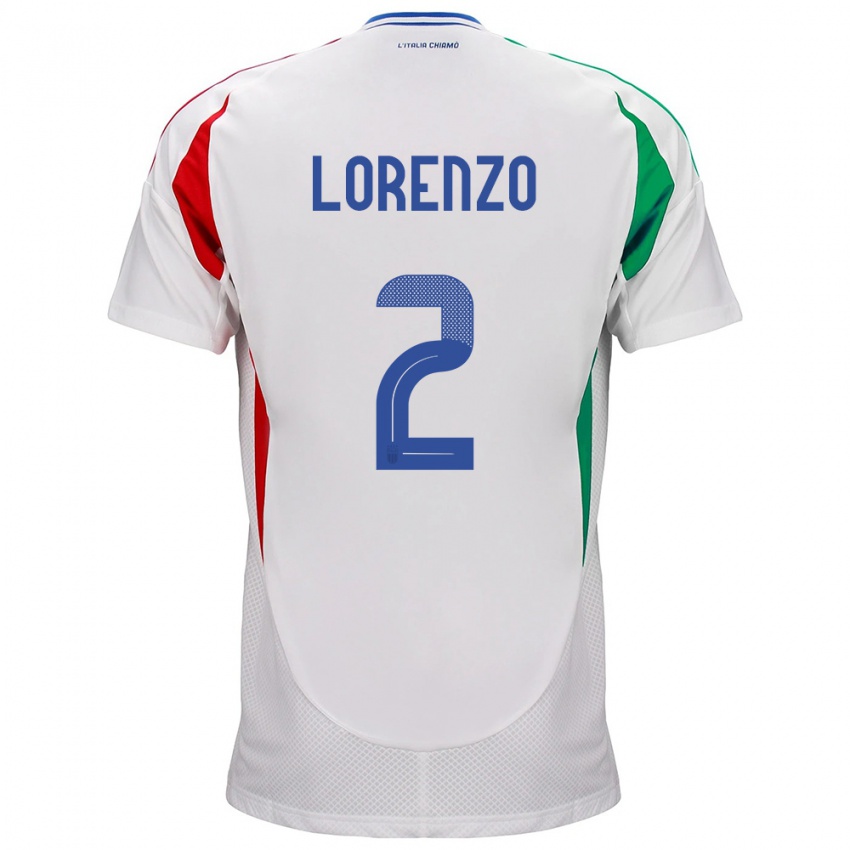 Criança Camisola Itália Giovanni Di Lorenzo #2 Branco Alternativa 24-26 Camisa Brasil
