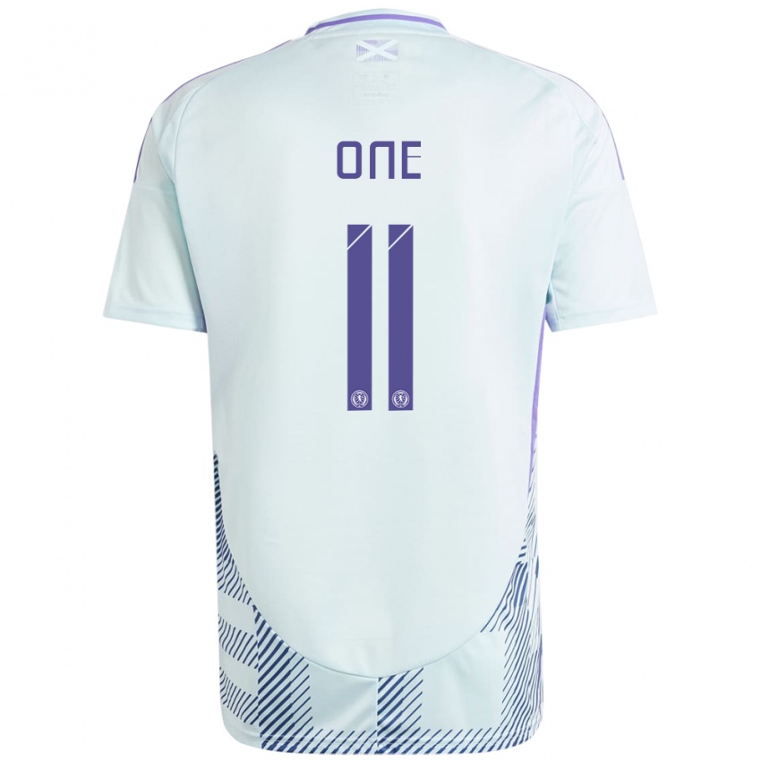 Criança Camisola Escócia Ryan Oné #11 Azul Menta Claro Alternativa 24-26 Camisa Brasil