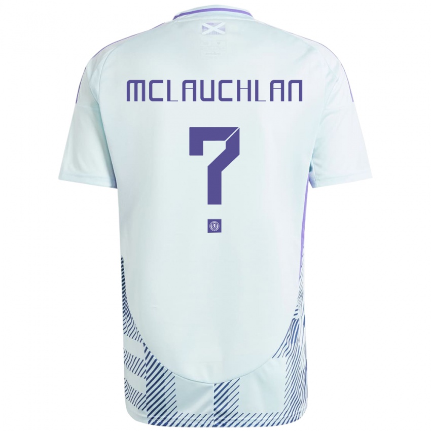 Criança Camisola Escócia Rachel Mclauchlan #0 Azul Menta Claro Alternativa 24-26 Camisa Brasil