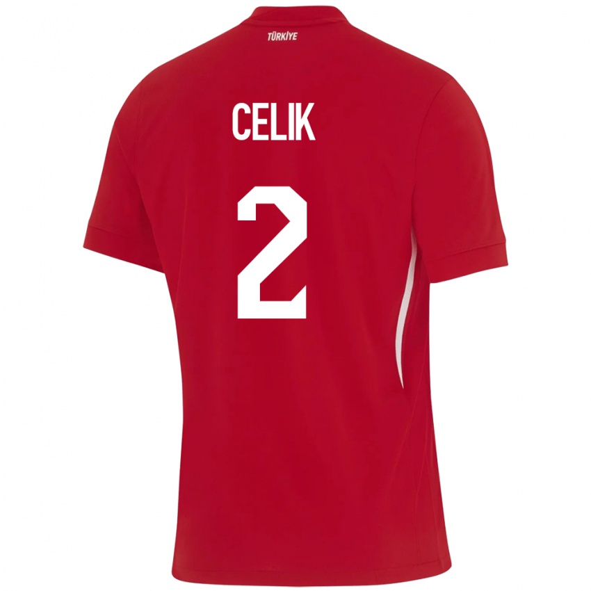 Criança Camisola Turquia Zeki Çelik #2 Vermelho Alternativa 24-26 Camisa Brasil