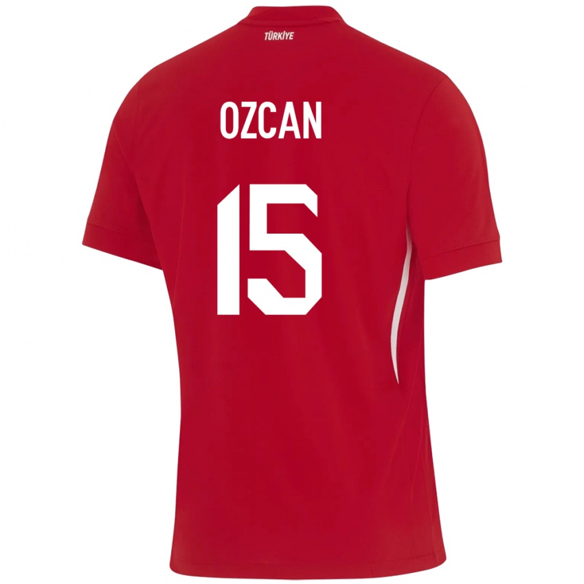 Criança Camisola Turquia Salih Özcan #15 Vermelho Alternativa 24-26 Camisa Brasil