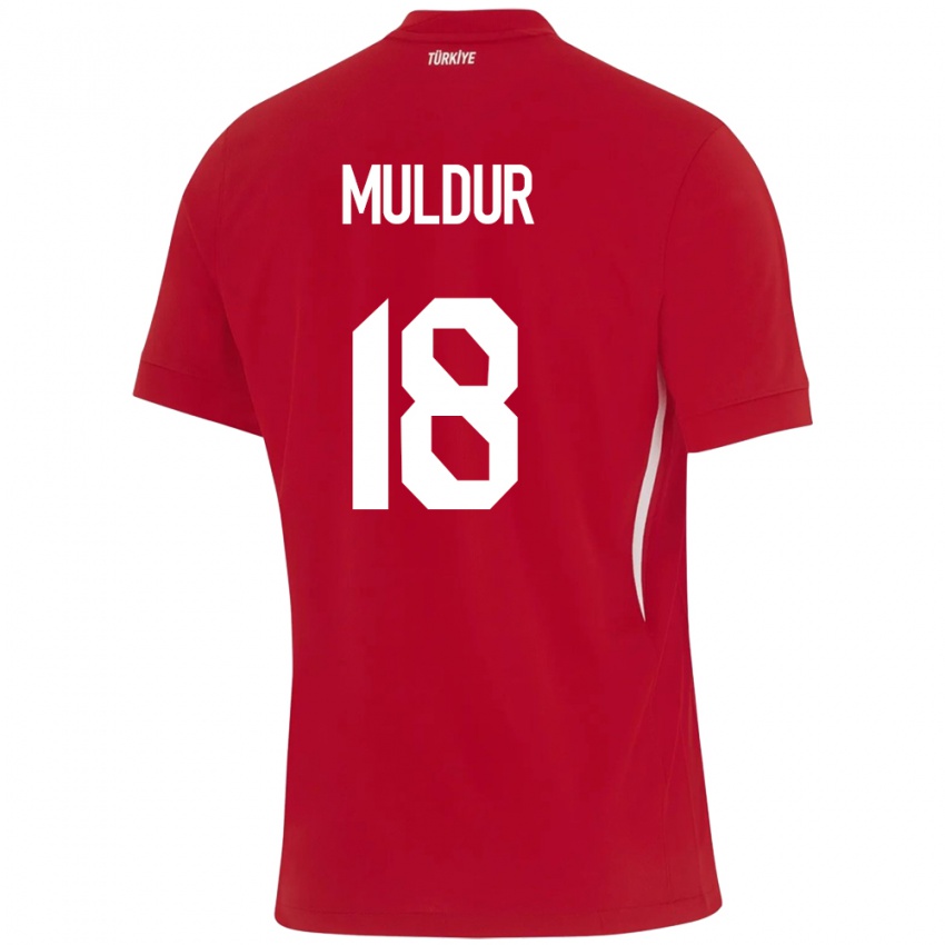 Criança Camisola Turquia Mert Müldür #18 Vermelho Alternativa 24-26 Camisa Brasil