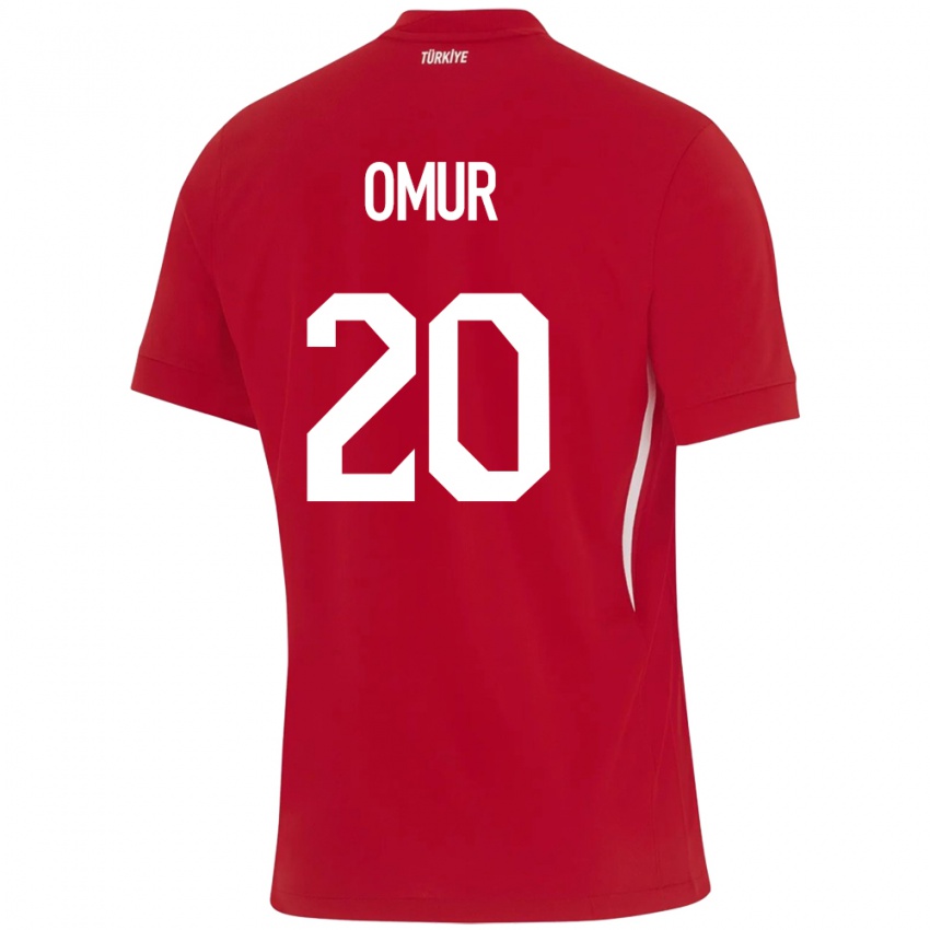 Criança Camisola Turquia Abdülkadir Ömür #20 Vermelho Alternativa 24-26 Camisa Brasil