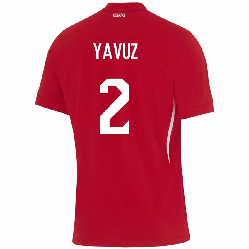 Criança Camisola Turquia Batuhan Yavuz #2 Vermelho Alternativa 24-26 Camisa Brasil