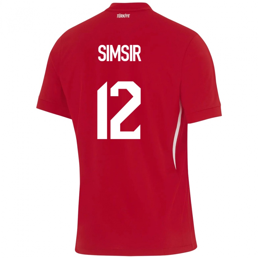 Criança Camisola Turquia Arif Şimşir #12 Vermelho Alternativa 24-26 Camisa Brasil