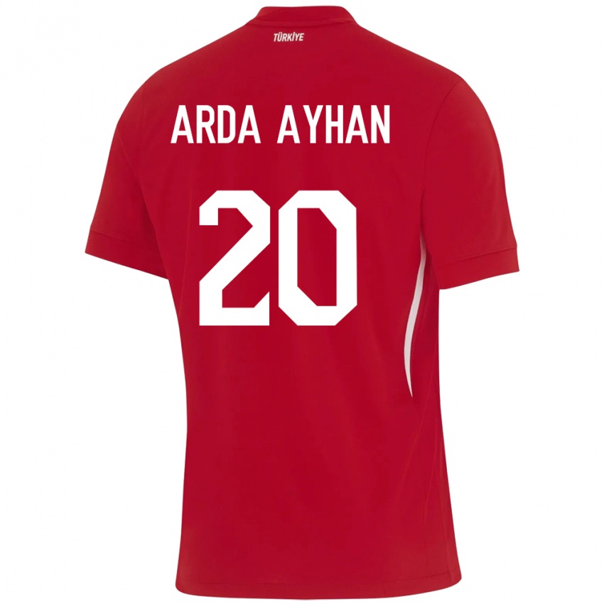 Criança Camisola Turquia Murat Arda Ayhan #20 Vermelho Alternativa 24-26 Camisa Brasil