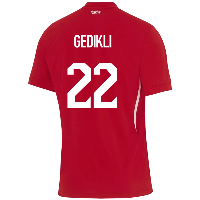 Criança Camisola Turquia Berkant Gedikli #22 Vermelho Alternativa 24-26 Camisa Brasil