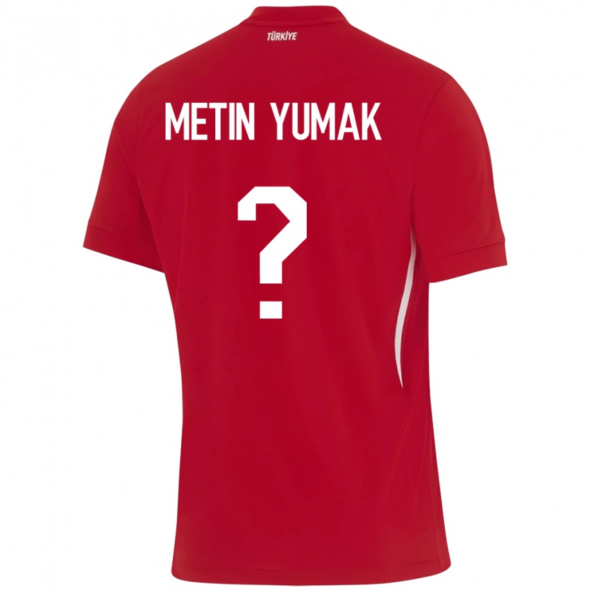 Criança Camisola Turquia Yiğit Metin Yumak #0 Vermelho Alternativa 24-26 Camisa Brasil