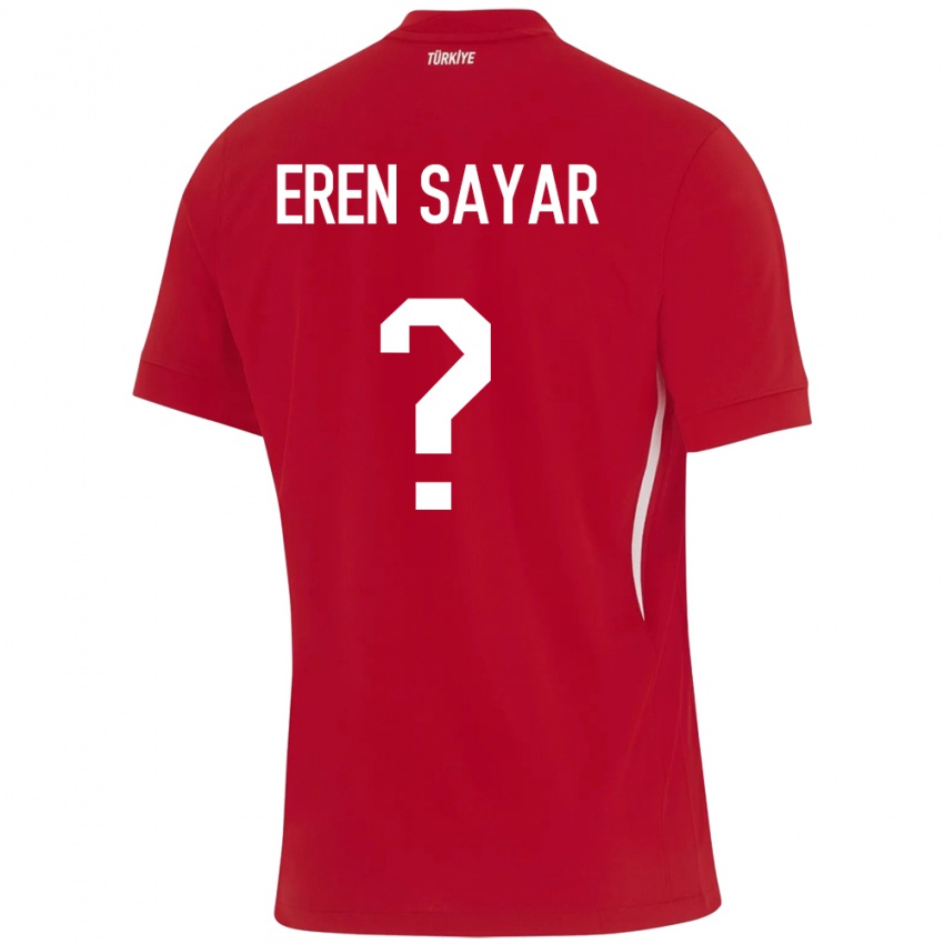 Criança Camisola Turquia Emin Eren Sayar #0 Vermelho Alternativa 24-26 Camisa Brasil