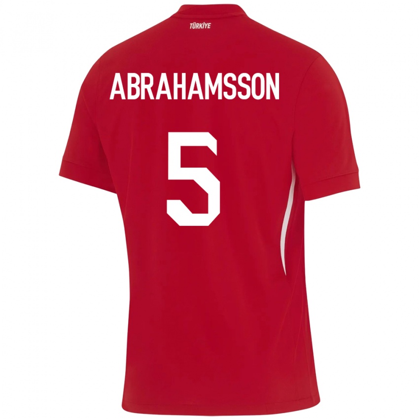 Criança Camisola Turquia Sejde Aylin Abrahamsson #5 Vermelho Alternativa 24-26 Camisa Brasil