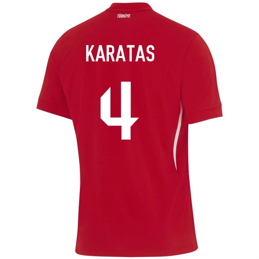 Criança Camisola Turquia Eda Karataş #4 Vermelho Alternativa 24-26 Camisa Brasil