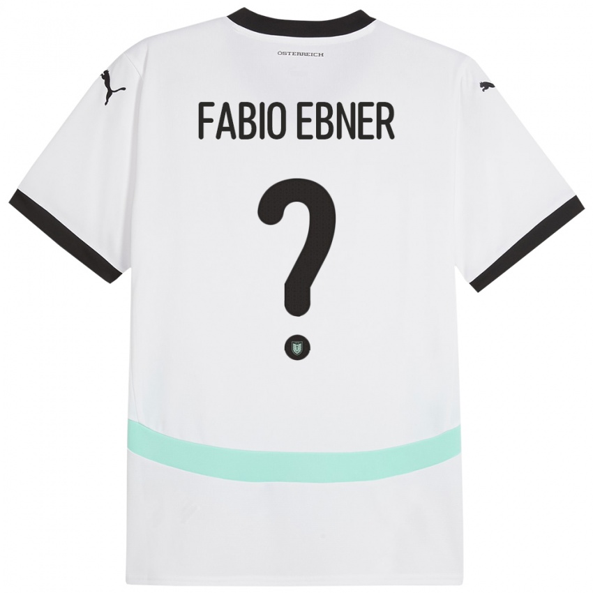 Criança Camisola Áustria Fabio Ebner #0 Branco Alternativa 24-26 Camisa Brasil