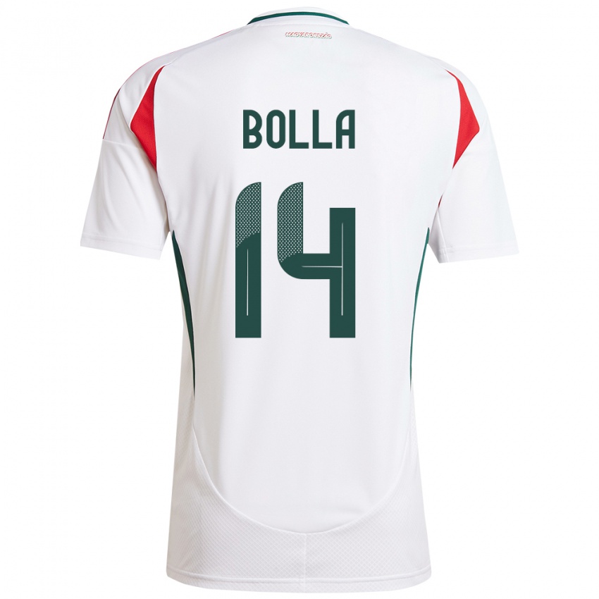 Criança Camisola Hungria Bendegúz Bolla #14 Branco Alternativa 24-26 Camisa Brasil