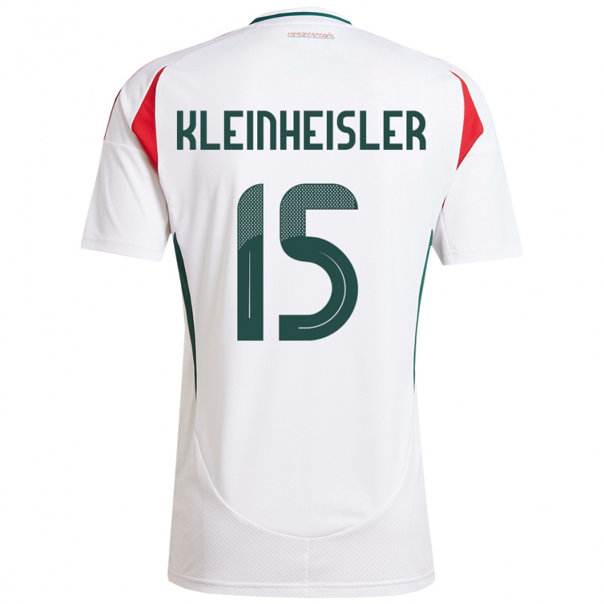 Criança Camisola Hungria László Kleinheisler #15 Branco Alternativa 24-26 Camisa Brasil