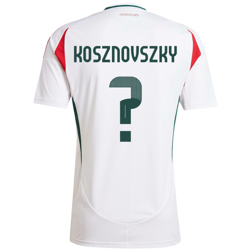 Criança Camisola Hungria Márk Kosznovszky #0 Branco Alternativa 24-26 Camisa Brasil