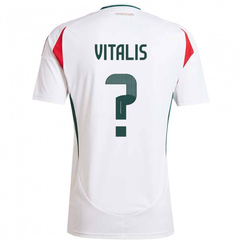 Criança Camisola Hungria Milán Vitális #0 Branco Alternativa 24-26 Camisa Brasil