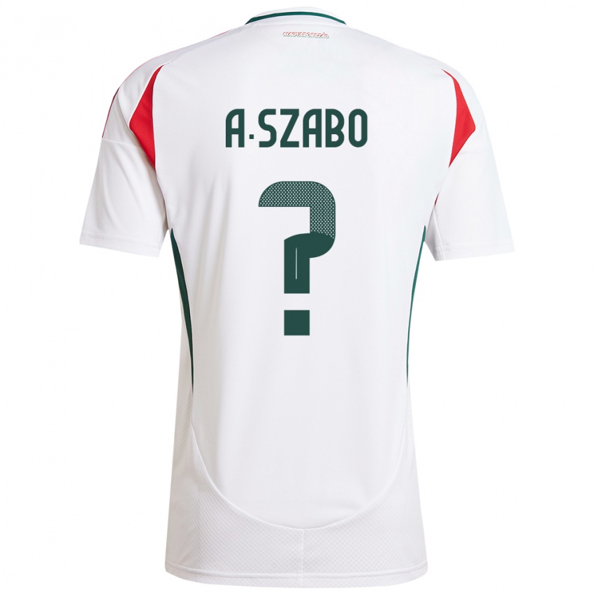 Criança Camisola Hungria Alex Szabó #0 Branco Alternativa 24-26 Camisa Brasil