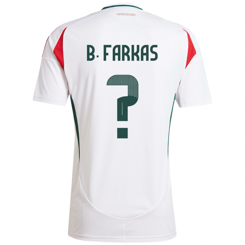 Criança Camisola Hungria Bendegúz Farkas #0 Branco Alternativa 24-26 Camisa Brasil