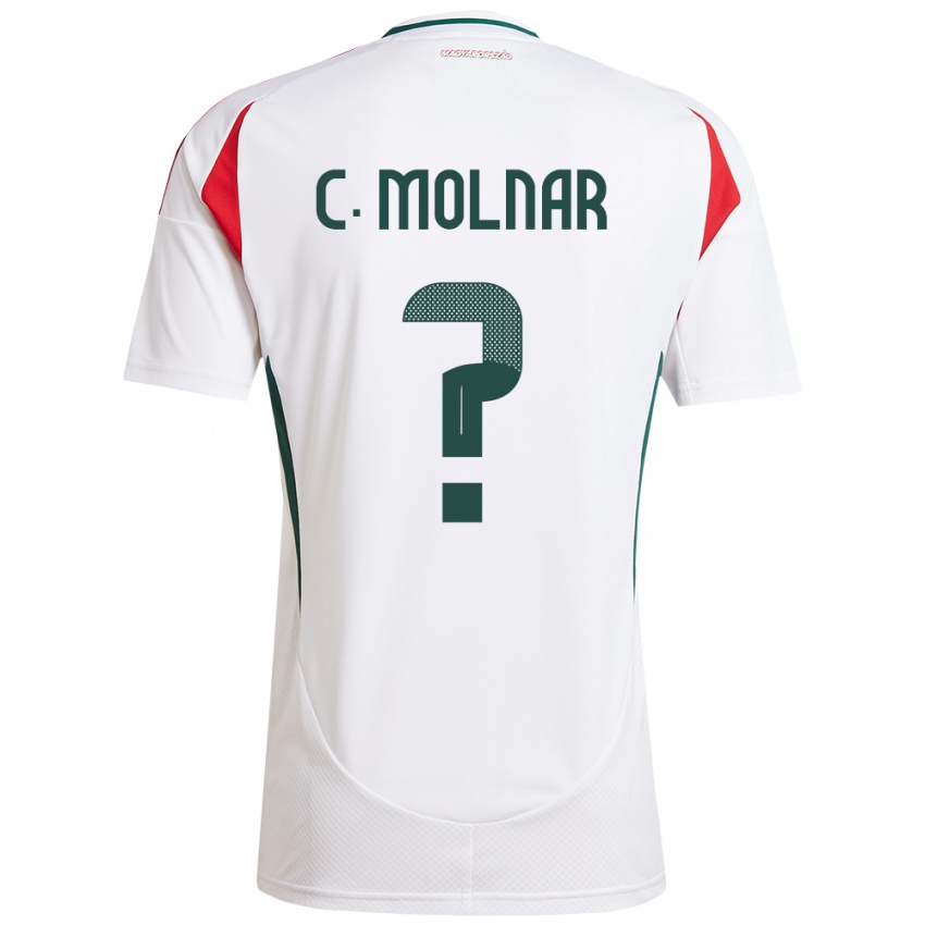 Criança Camisola Hungria Csaba Molnár #0 Branco Alternativa 24-26 Camisa Brasil