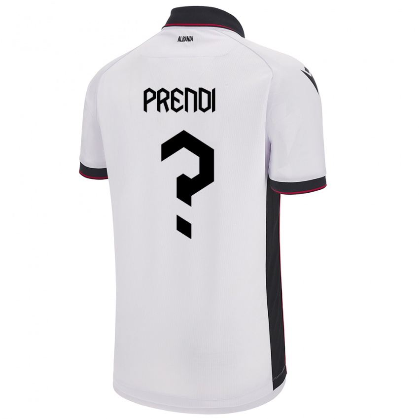 Criança Camisola Albânia Denis Prendi #0 Branco Alternativa 24-26 Camisa Brasil