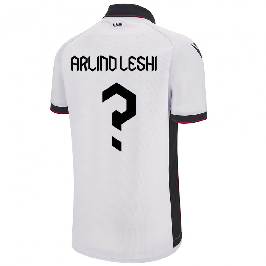 Criança Camisola Albânia Arlind Leshi #0 Branco Alternativa 24-26 Camisa Brasil