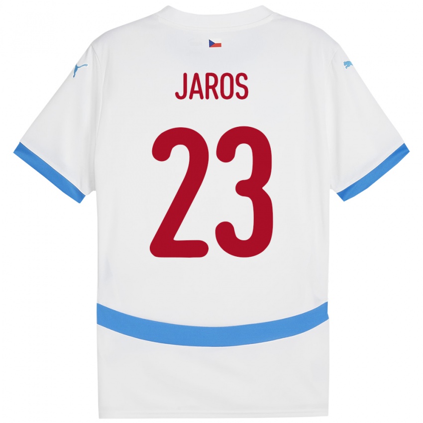 Criança Camisola República Checa Vitezslav Jaros #23 Branco Alternativa 24-26 Camisa Brasil