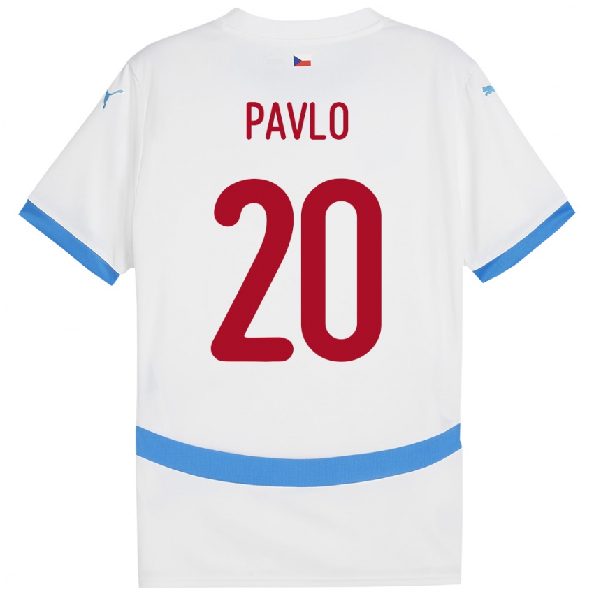 Criança Camisola República Checa Simon Pavlo #20 Branco Alternativa 24-26 Camisa Brasil