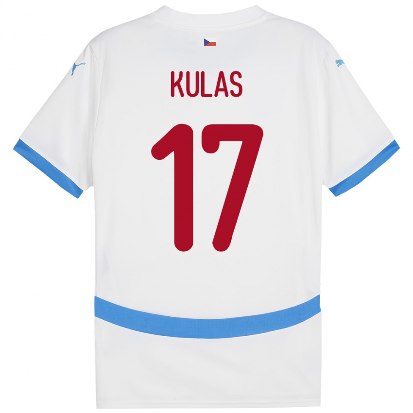 Criança Camisola República Checa Martin Kulas #17 Branco Alternativa 24-26 Camisa Brasil