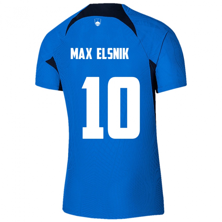 Criança Camisola Eslovênia Timi Max Elsnik #10 Azul Alternativa 24-26 Camisa Brasil