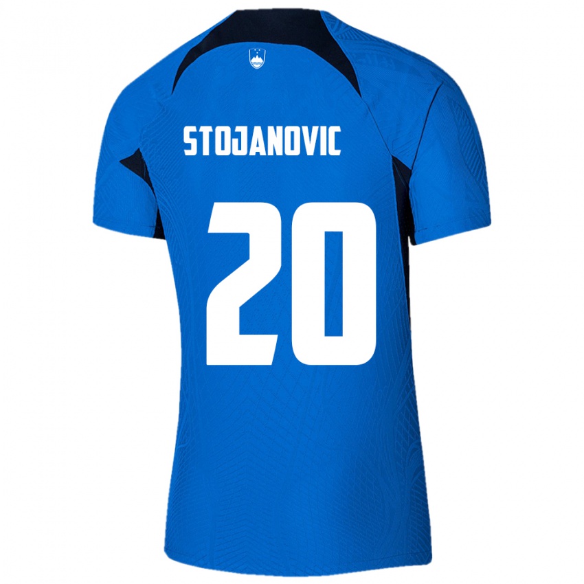 Criança Camisola Eslovênia Petar Stojanović #20 Azul Alternativa 24-26 Camisa Brasil