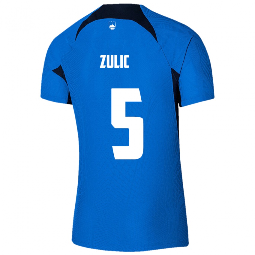 Criança Camisola Eslovênia Anel Zulic #5 Azul Alternativa 24-26 Camisa Brasil