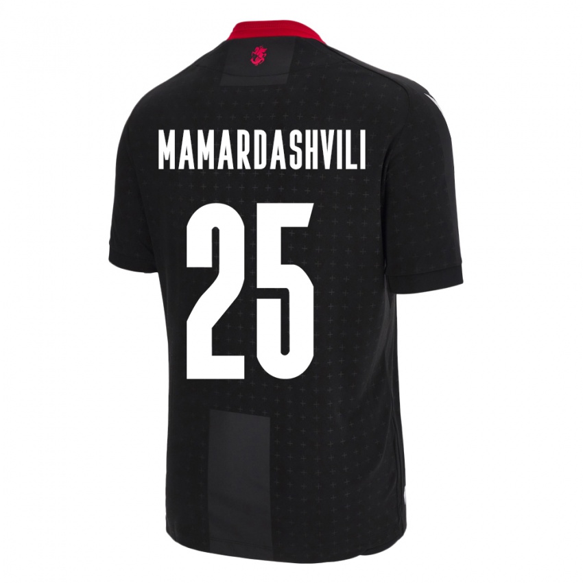 Criança Camisola Geórgia Giorgi Mamardashvili #25 Preto Alternativa 24-26 Camisa Brasil