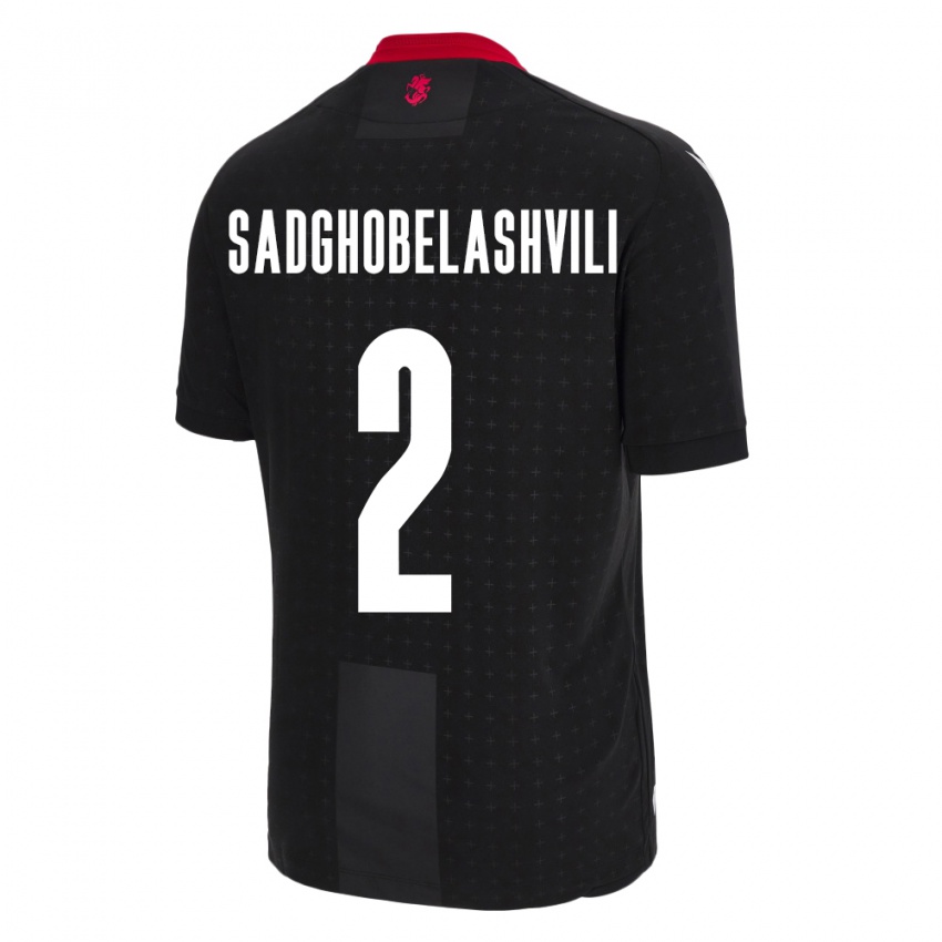 Criança Camisola Geórgia Gela Sadghobelashvili #2 Preto Alternativa 24-26 Camisa Brasil