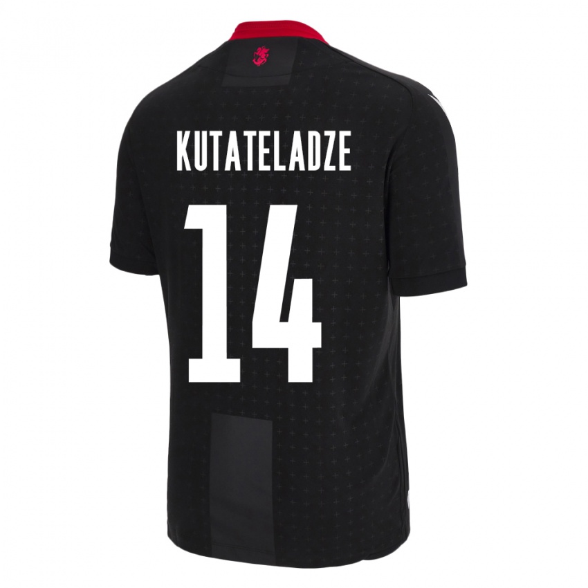 Criança Camisola Geórgia Alexandre Kutateladze #14 Preto Alternativa 24-26 Camisa Brasil