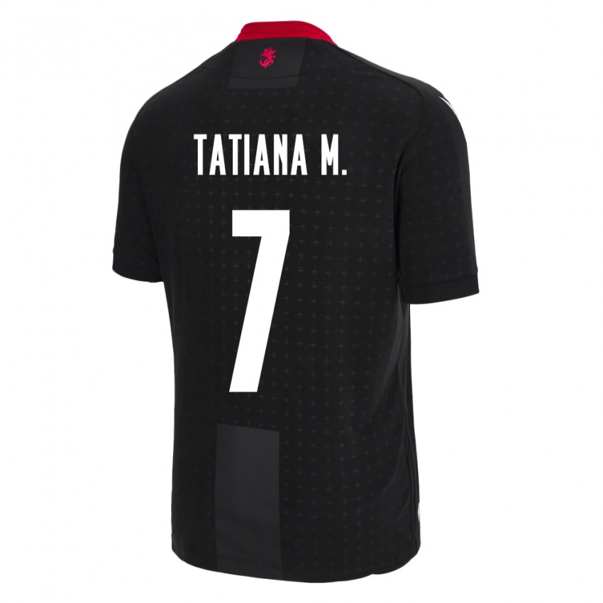 Criança Camisola Geórgia Tatiana Matveeva #7 Preto Alternativa 24-26 Camisa Brasil