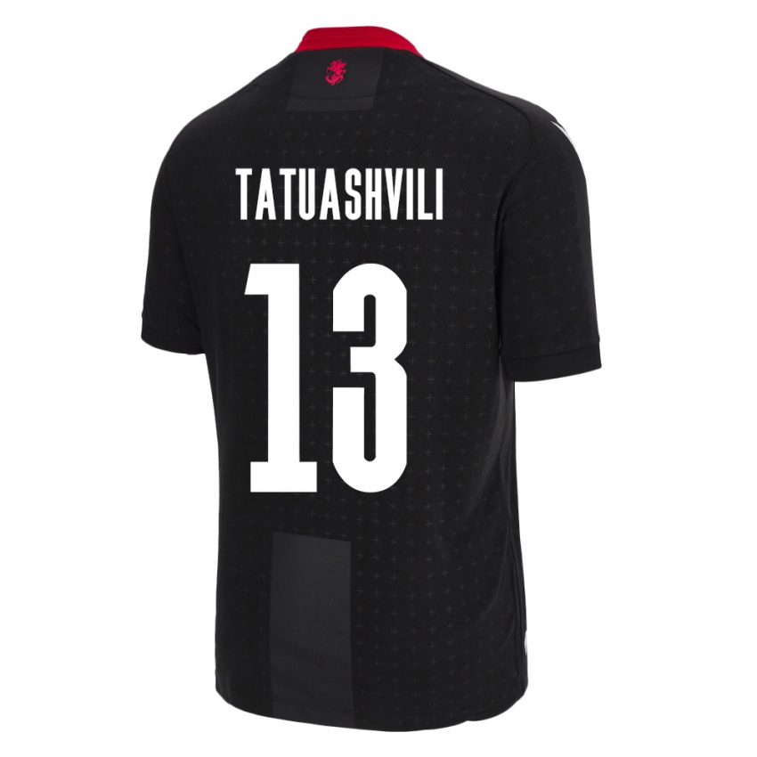 Criança Camisola Geórgia Tamar Tatuashvili #13 Preto Alternativa 24-26 Camisa Brasil