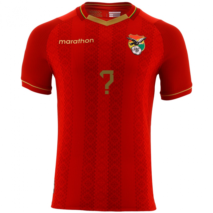 Criança Camisola Bolívia Seu Nome #0 Vermelho Alternativa 24-26 Camisa Brasil