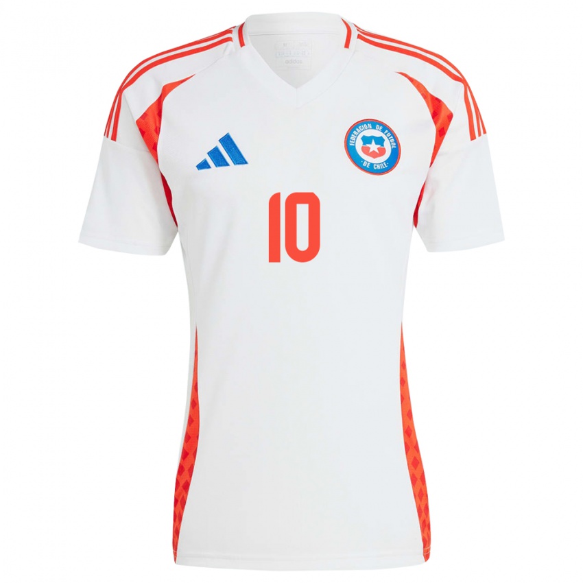 Criança Camisola Chile Alexis Sánchez #10 Branco Alternativa 24-26 Camisa Brasil