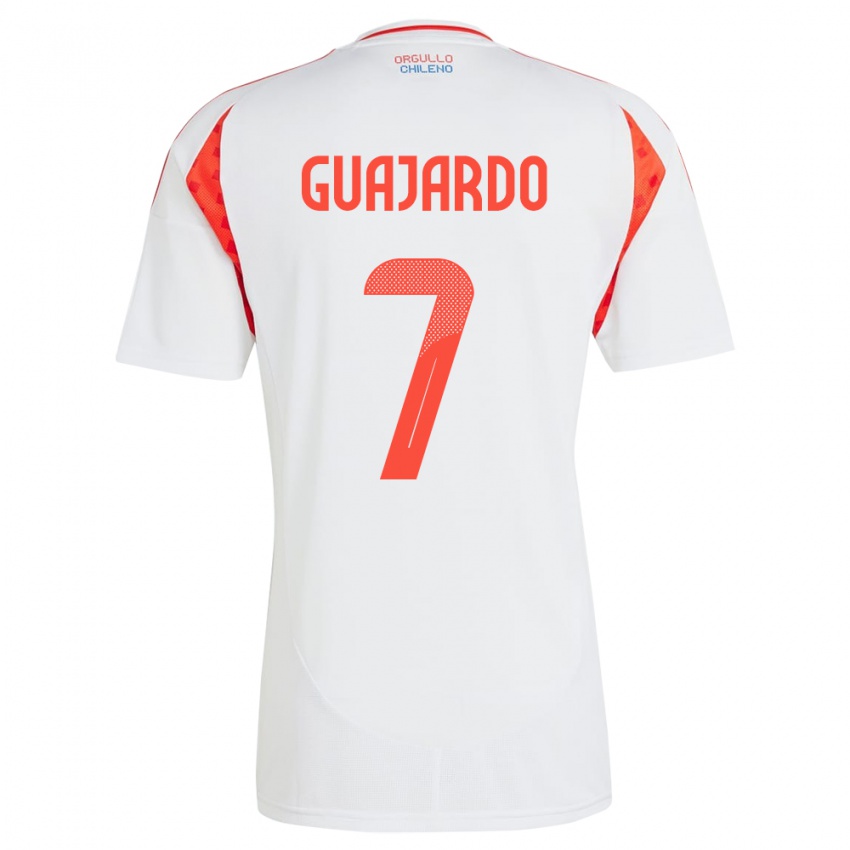 Criança Camisola Chile Paolo Guajardo #7 Branco Alternativa 24-26 Camisa Brasil