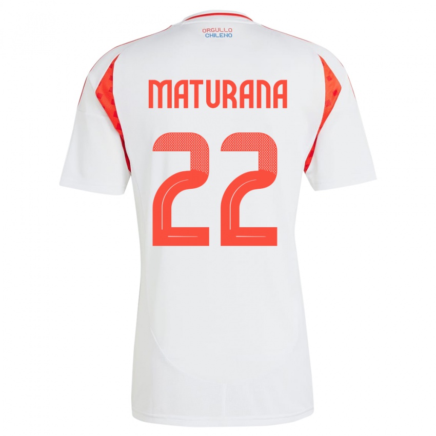 Criança Camisola Chile Martín Maturana #22 Branco Alternativa 24-26 Camisa Brasil