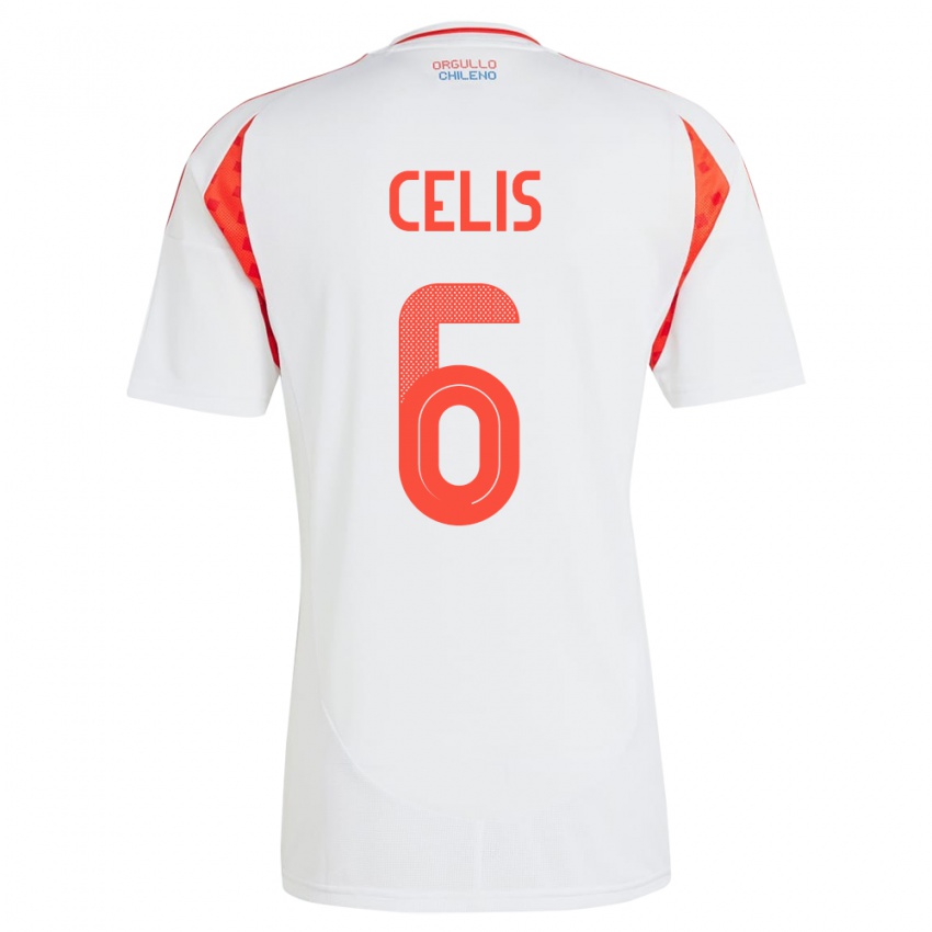 Criança Camisola Chile Milovan Celis #6 Branco Alternativa 24-26 Camisa Brasil