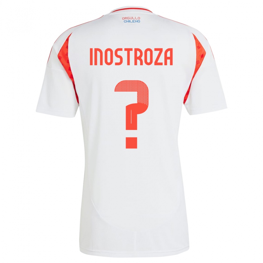 Criança Camisola Chile Fernando Inostroza #0 Branco Alternativa 24-26 Camisa Brasil