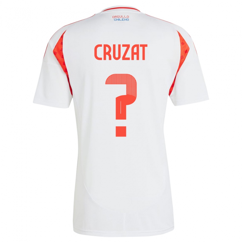 Criança Camisola Chile Ignacio Cruzat #0 Branco Alternativa 24-26 Camisa Brasil